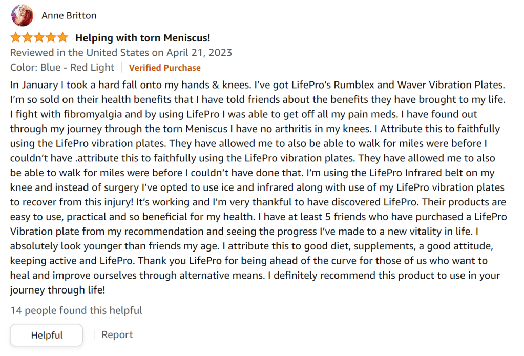 Helping with torn meniscus!