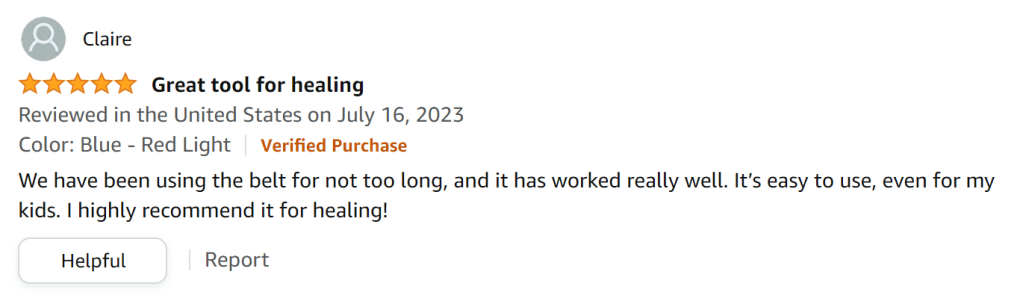 A great tool for healing.