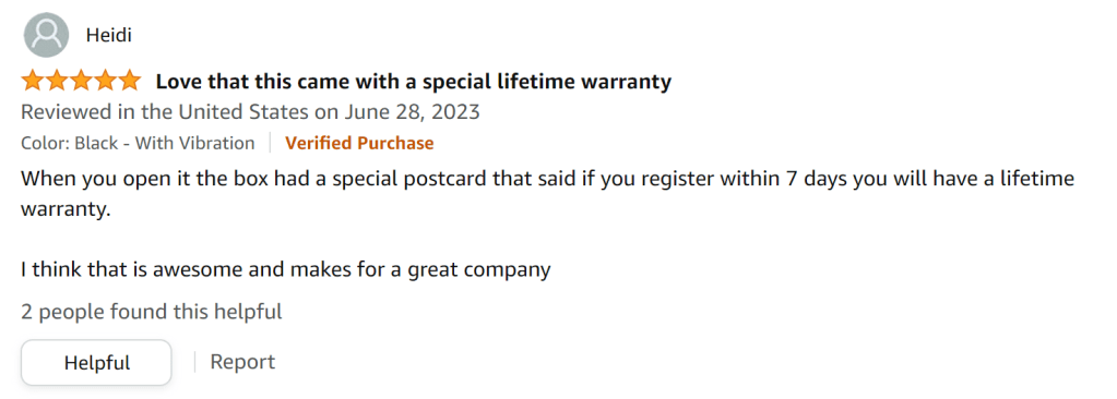 Red light therapy belt with lifetime warranty.