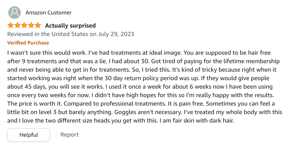 Pleasantly surprised by the Braun IPL