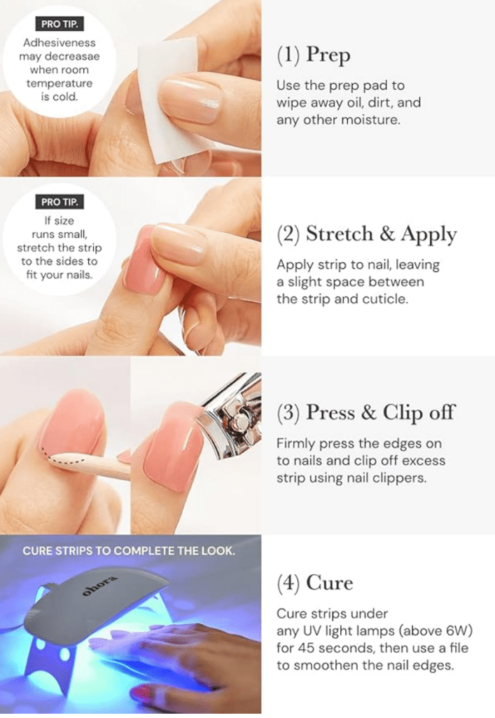 How to apply your gel nail stickers.