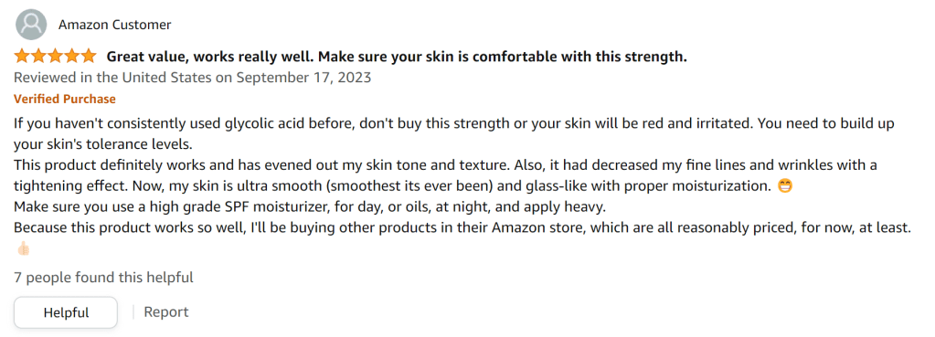 These pads are a great value, but make sure your skin can handle 20% glycolic acid!